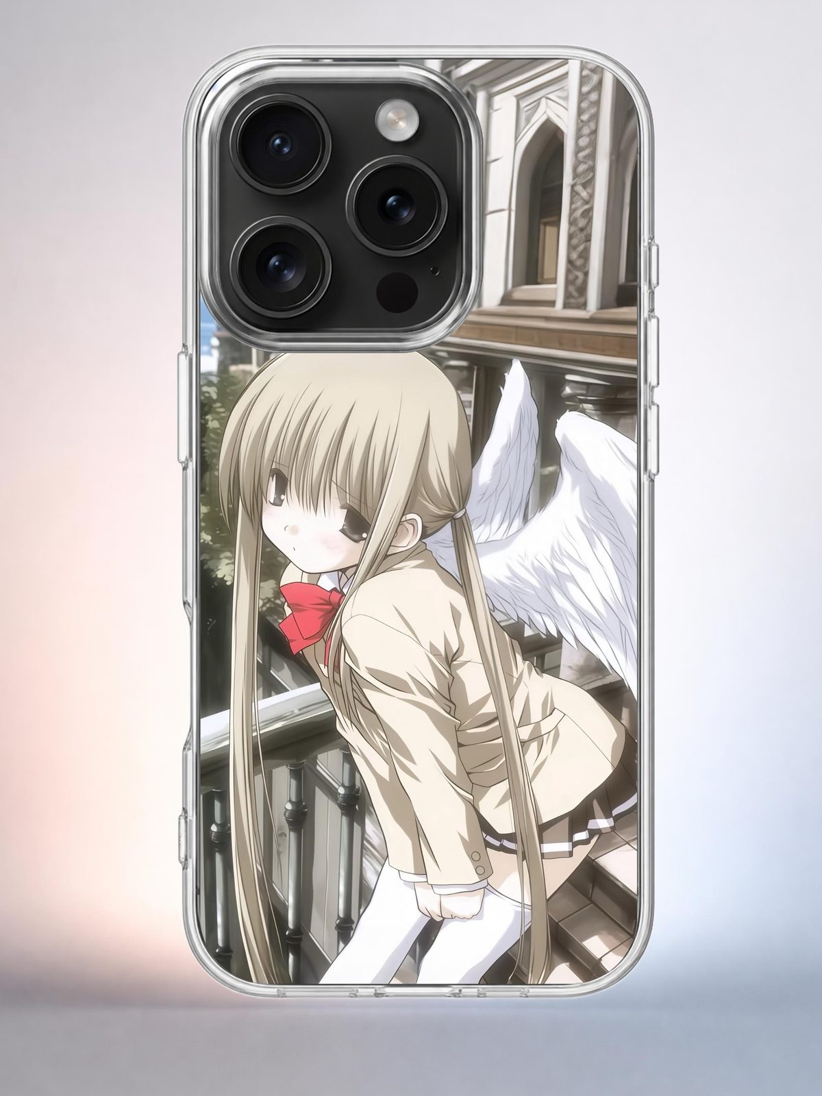 Чехол iPhone 15 Pro Аниме девушка Y2K Indie Sleaze