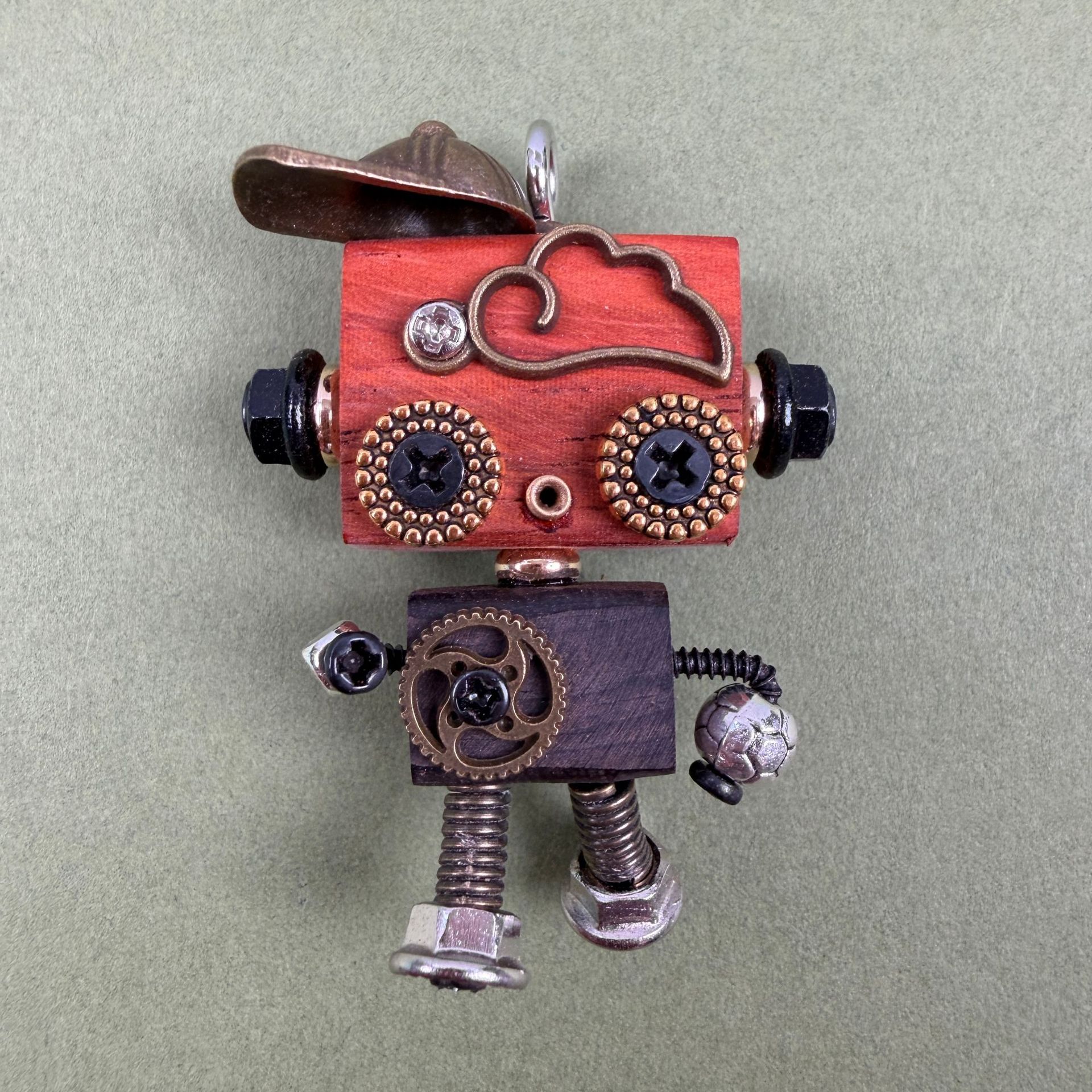 Оригинальный ручной стиль футбольного Punk Robot кулон подвеска ожерелье амулет цепочка для телефона украшение Стиль 3
