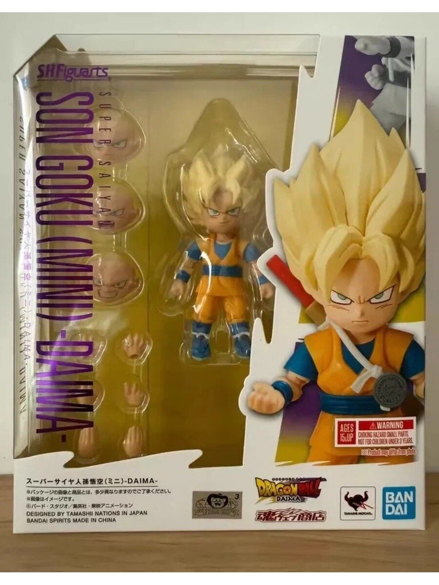 Фигурка Bandai S.H.FIGUARTS Dragon Ball DAIMA, Super Saiyan Goku (Mini) , SHF 8cm