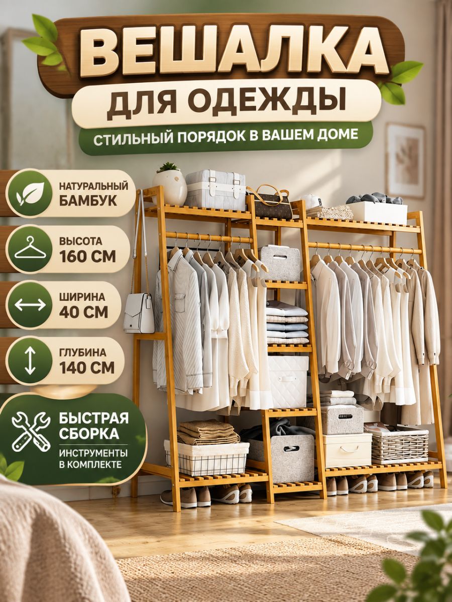 Стеллаж, 160х40х140 см
