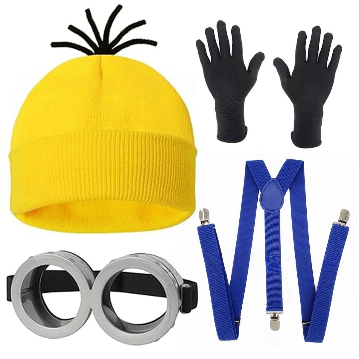 Шапка-костюм Миньонов жёлтая Желтый, 4pcs