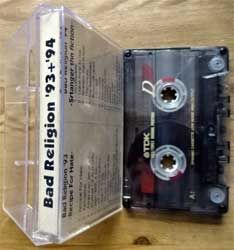 Аудиокассета BAD RELIGION 'Recipe For Hate/Stranger Than Fiction' (1993/1994 RI 1990's Russian RARE press, 2 original albums on 1 MC, tape TDK D90, mint/mint) (MC7315)