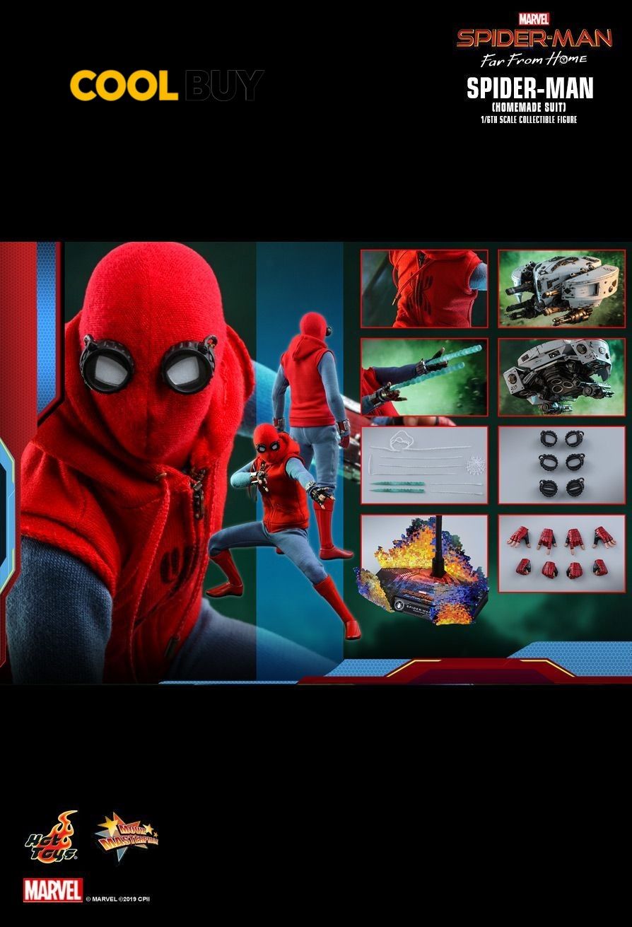 Hot Toys MMS552 Spider-Man: Expedition of Heroes Spiderman Homemade Suit Version Коллекционная фигурка