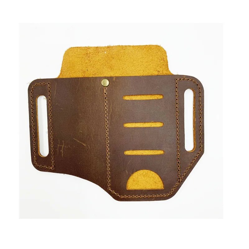 Тактическая кожаная сумка для инструментов Light brown-01