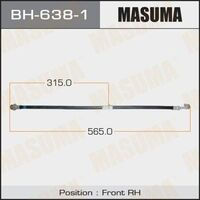 Шланг Тормозной Пер. Прав. Nissan Teana 03-08 (Masuma BH-638-1)