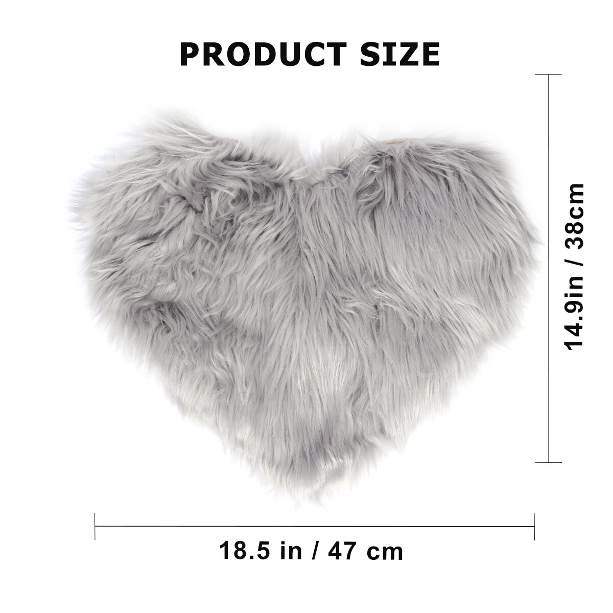 Подушка В Forme Сердца 1 Штук Серый Цвет 47x38cm Идеально Для Уюта В Доме
