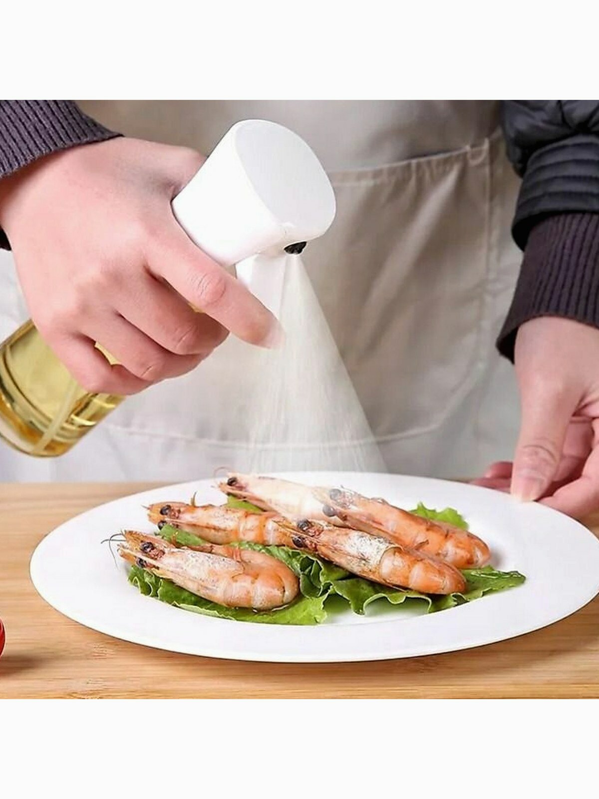 Емкость для масла из ASA-пластика, белая, 200 мл, для кухни, 1 шт