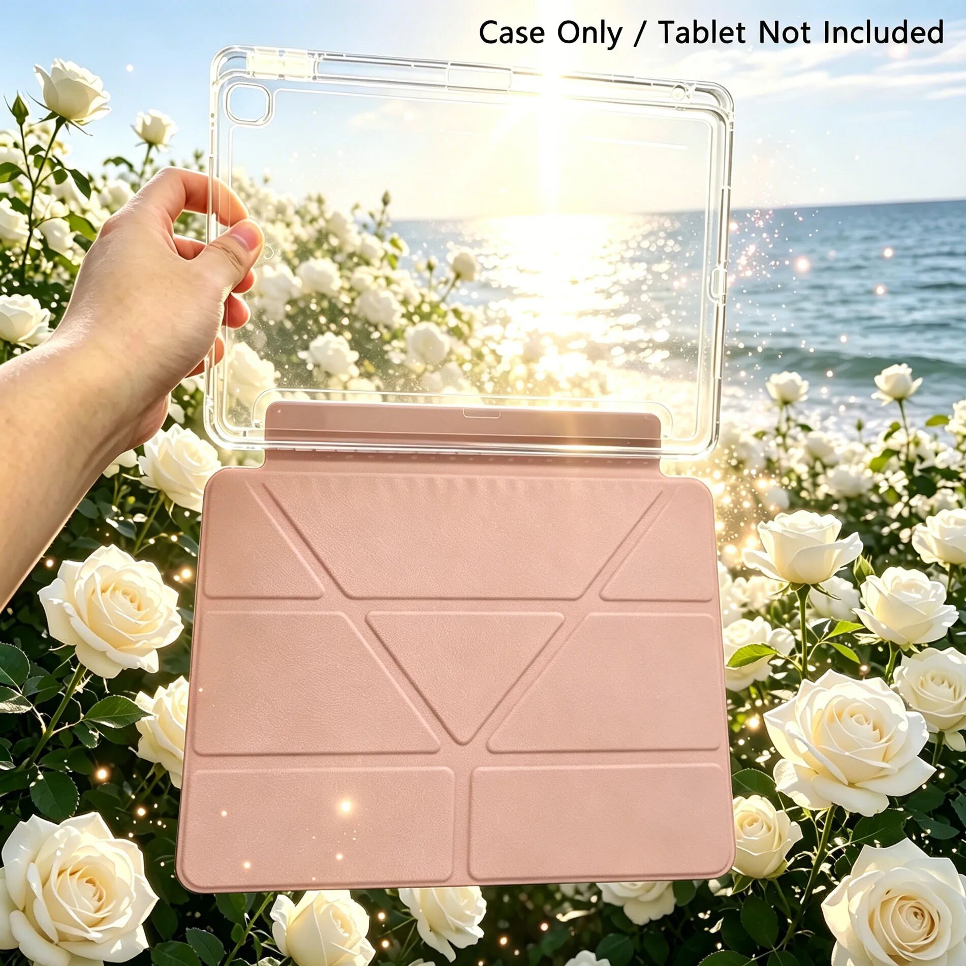 Чехол из искусственной кожи для Apple iPad Розовый, Air 13-in M3 M2, Y-Pink