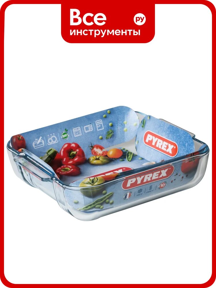 Блюдо для запекания и выпечки PYREX SMART COOKING 25x21 см, квадратное 220B000/7046