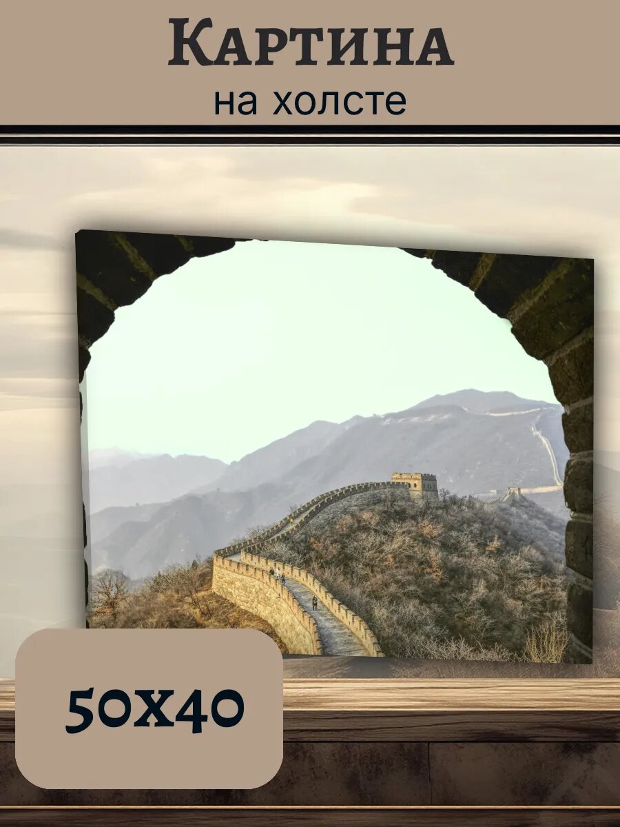 Картина Постер Китай China 40x50 великая стена