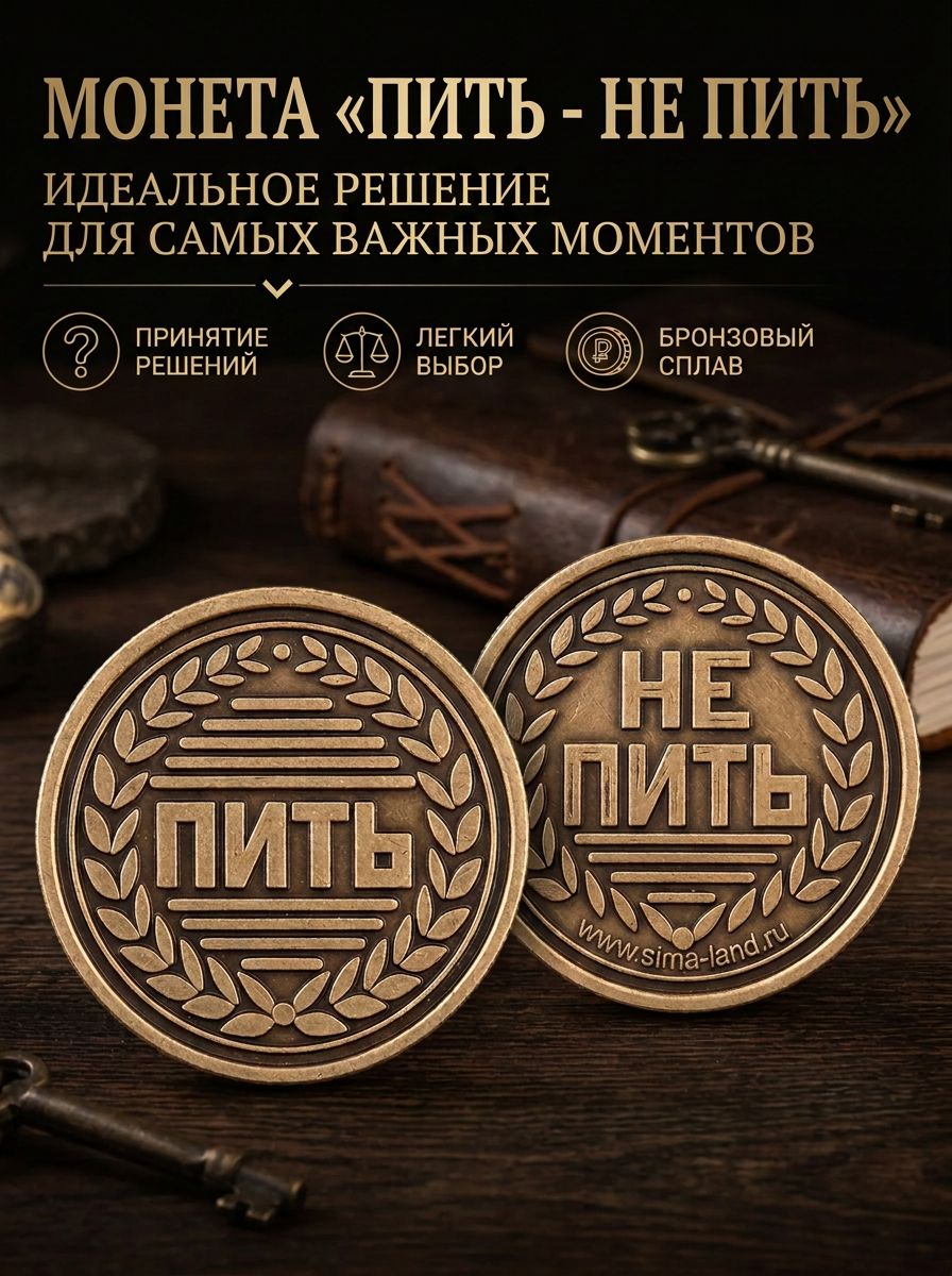 Монета "Пить - Не пить"