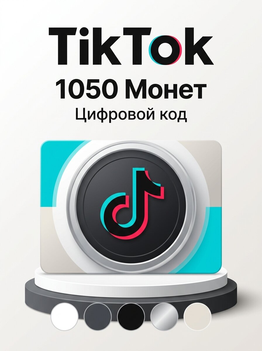 Подарочная карта TikTok: 1050 Coins, электронный ключ, регион ОАЭ