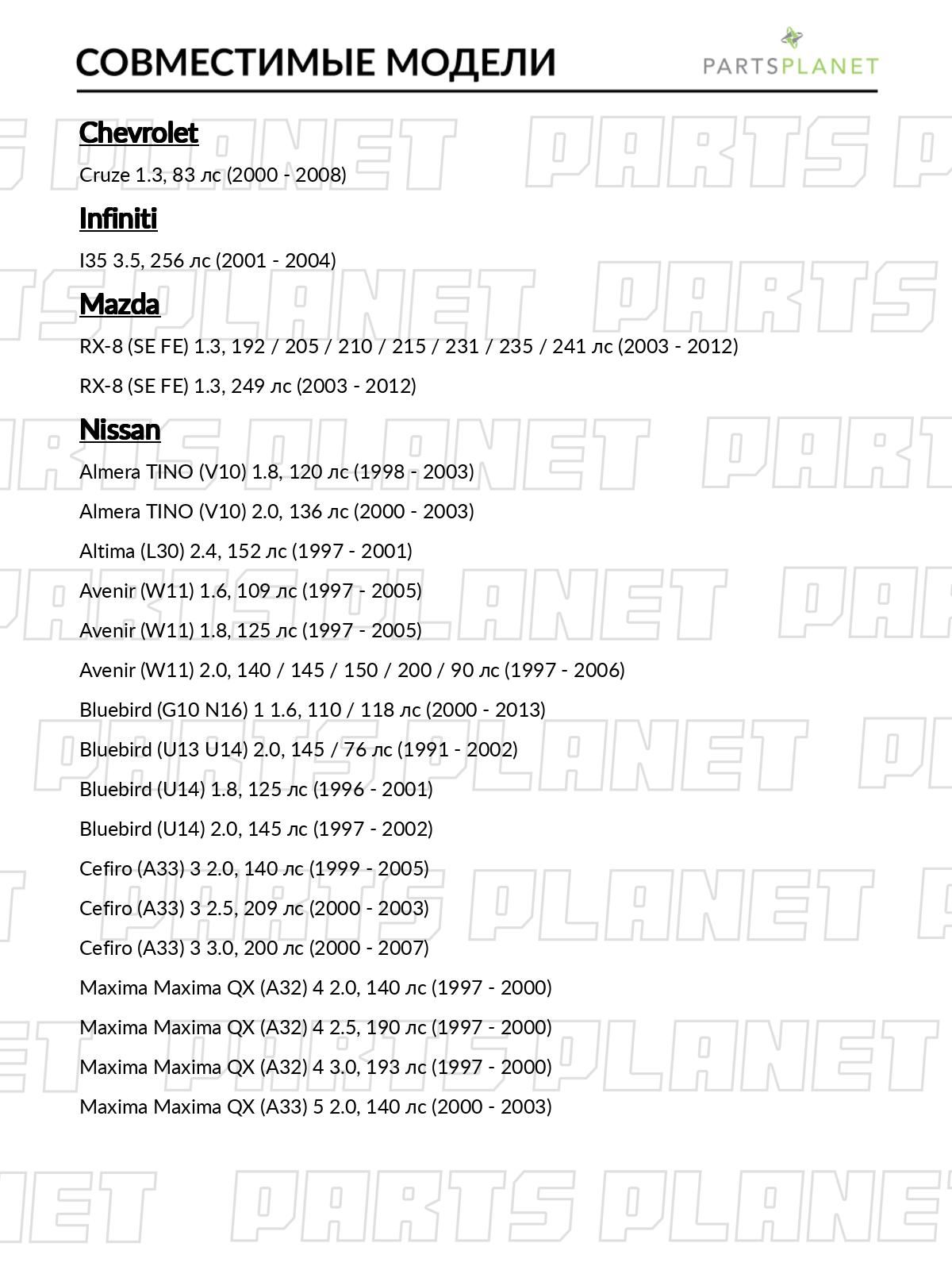 Тормозные колодки, задние для Шевроле Круз 2000-2008, Ниссан Блюберд 1991-2002, 1 2000-2013, Примера 1996-1999, Санни 4 1997-2000 OEM 440604U010 440604U092 440604U0X2 арт JBP0016