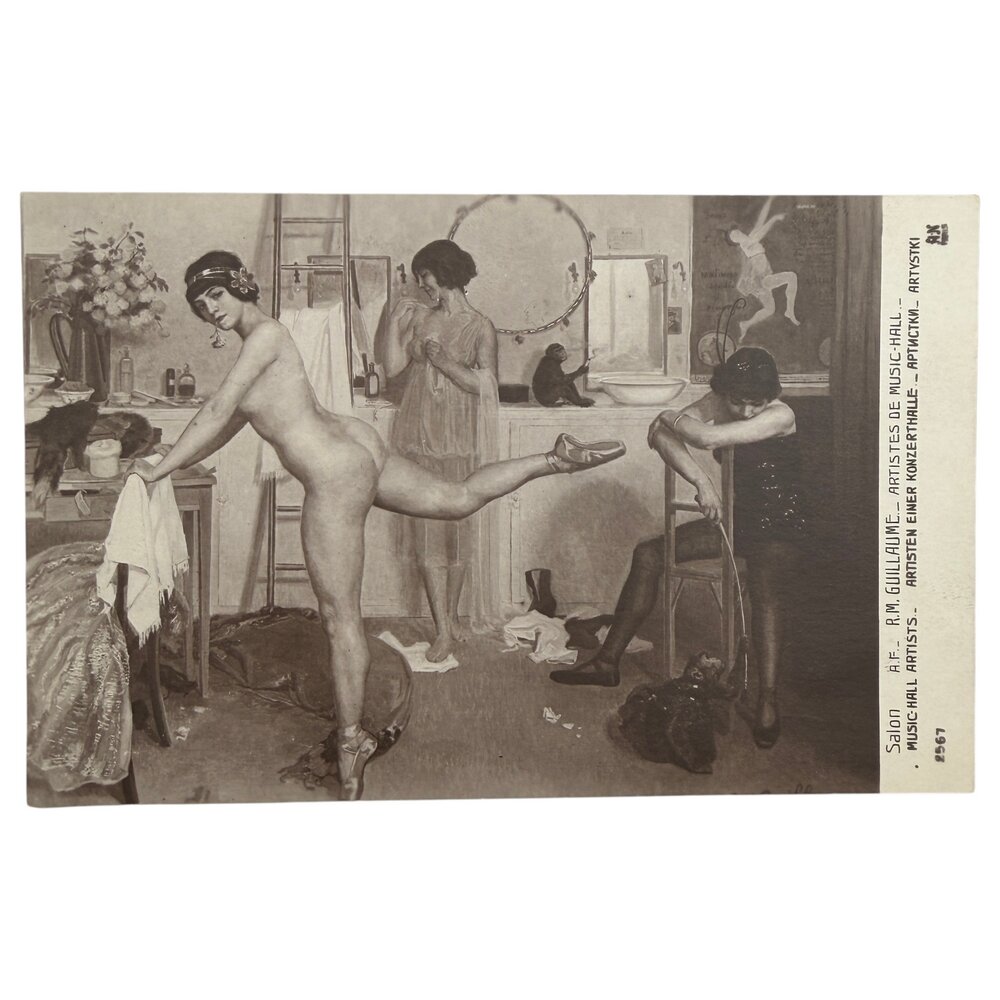 Почтовая открытка "Гийом - Артистки мюзик-холла" 1900-1915 гг. Франция