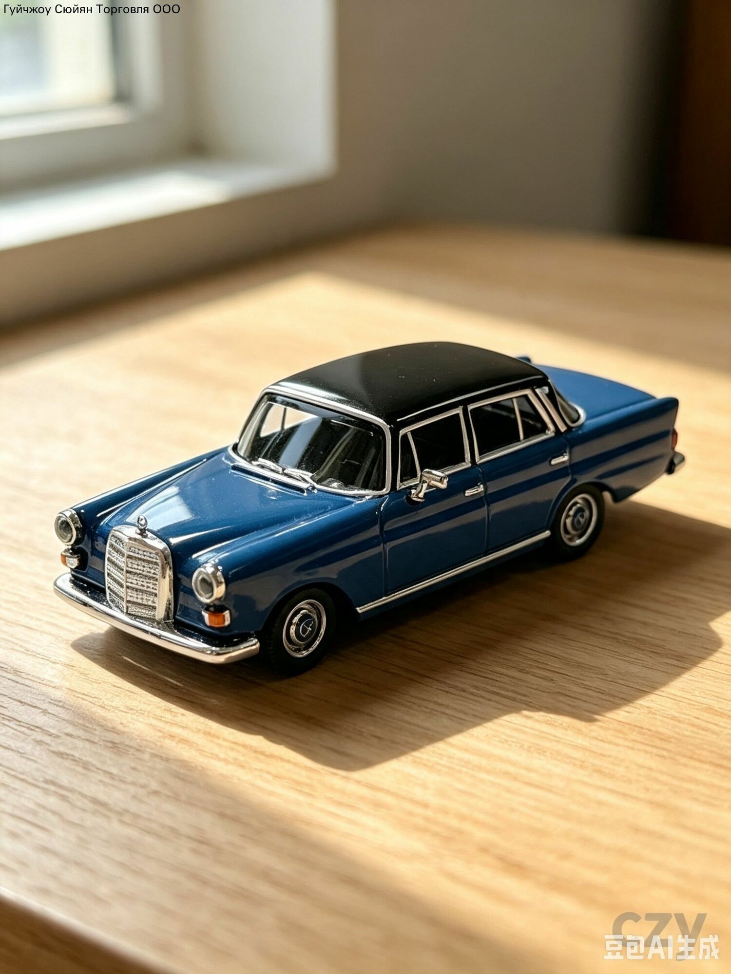 Модель автомобиля HERPA Mercedes-Benz W100 коллекционная ретро-машина 1/87 синий для подарка игрушка