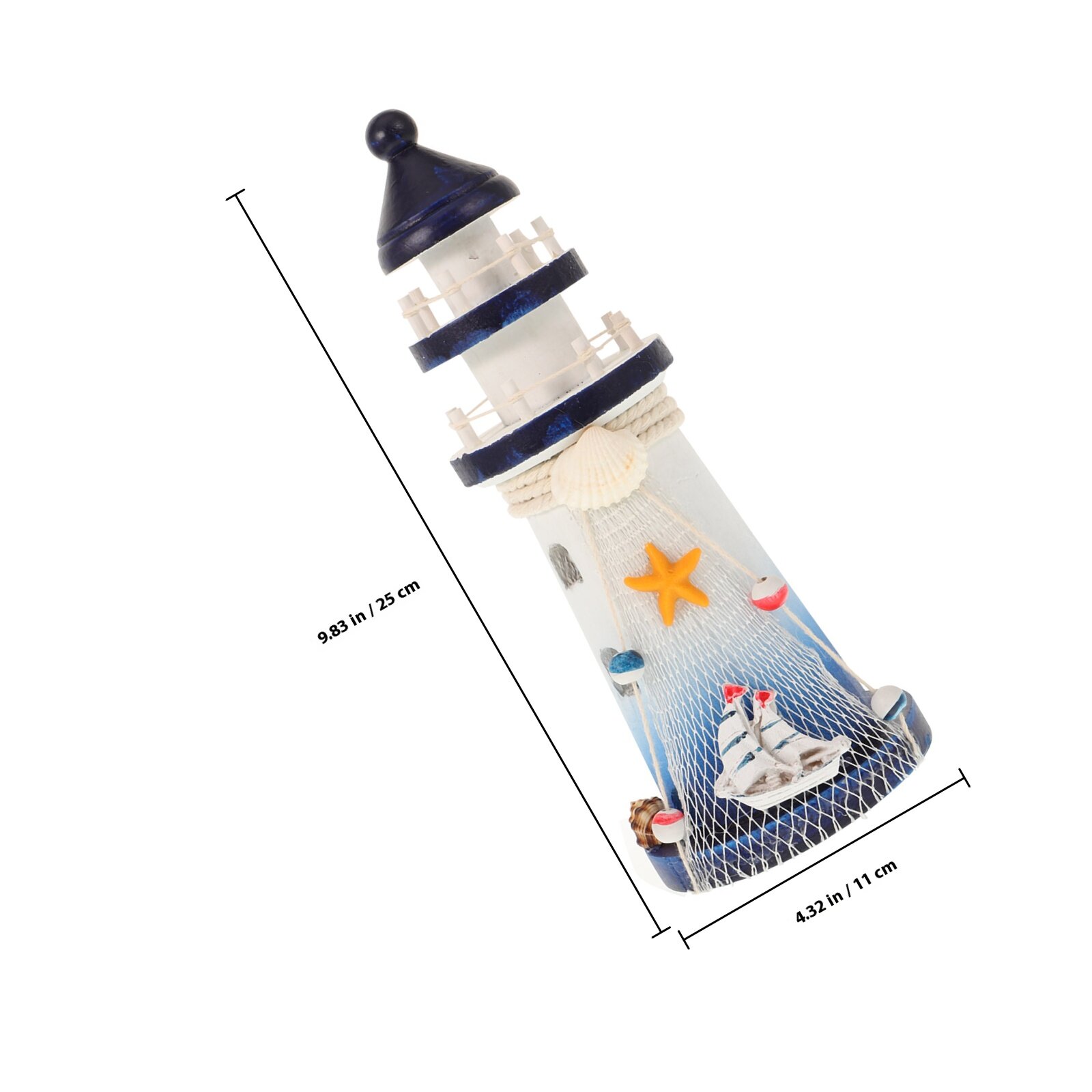 Световой Маяк В Средиземноморском Стиле Украсит Ваш Дом Размер 25X11Cm