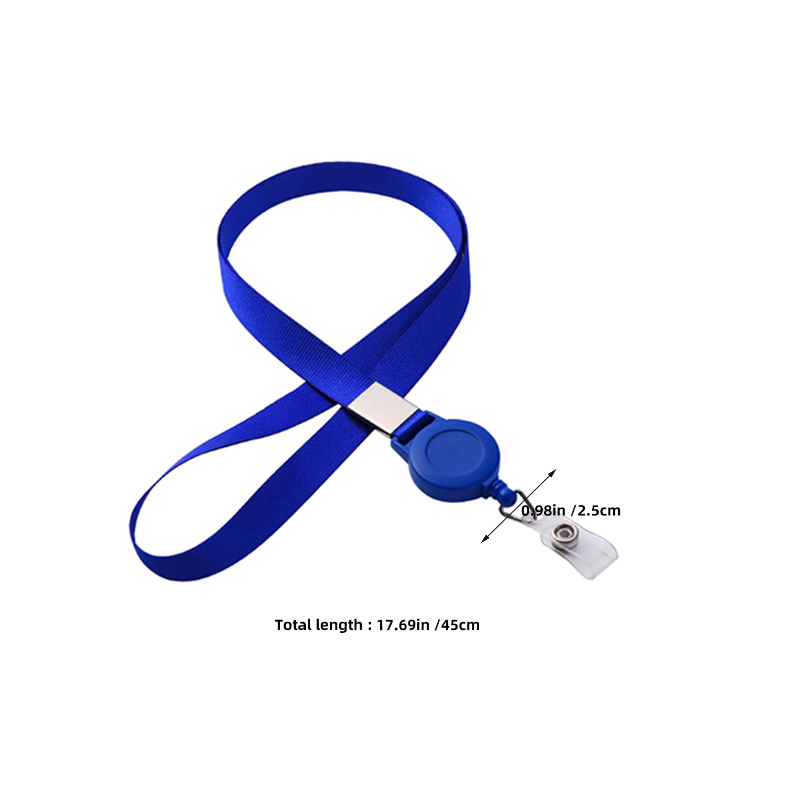 Набор из 20 retractable badge reel нагрудных держателей из полиэстера и металла для удостоверений