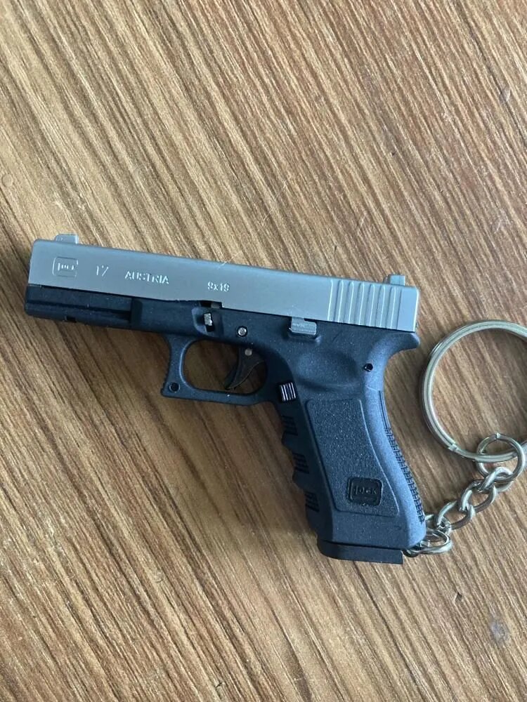 WEXZ 1:3 Мини-брелок для пистолета модели Glock 17