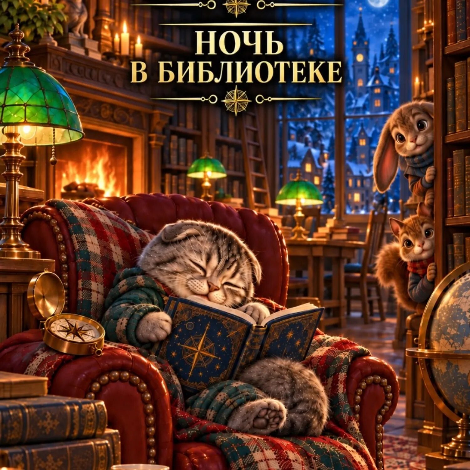 Лаки: ночь в Библиотеке [Аудиокнига]