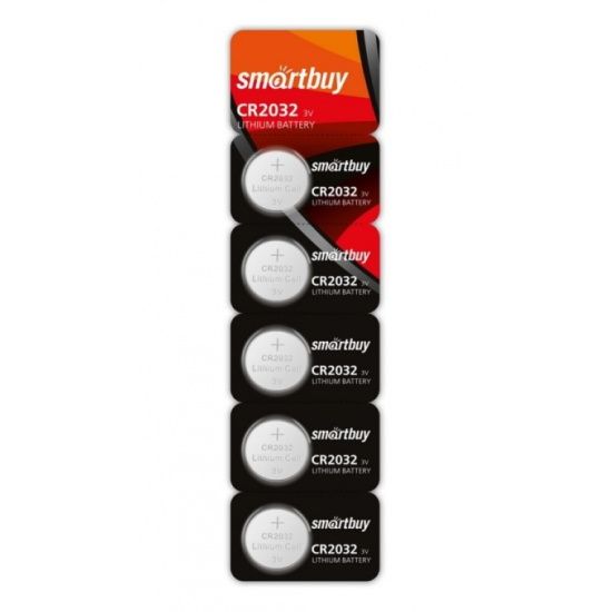 Элемент питания SmartBuy CR2032 Lithium бл 5 (SBBL-2032-5B)
