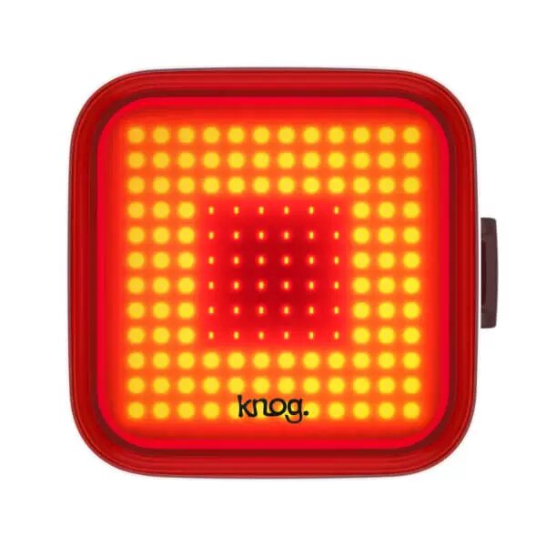 Knog Квадратный узор красный свет задний велосипедный фонарь для ночного катания, прочный фонарь