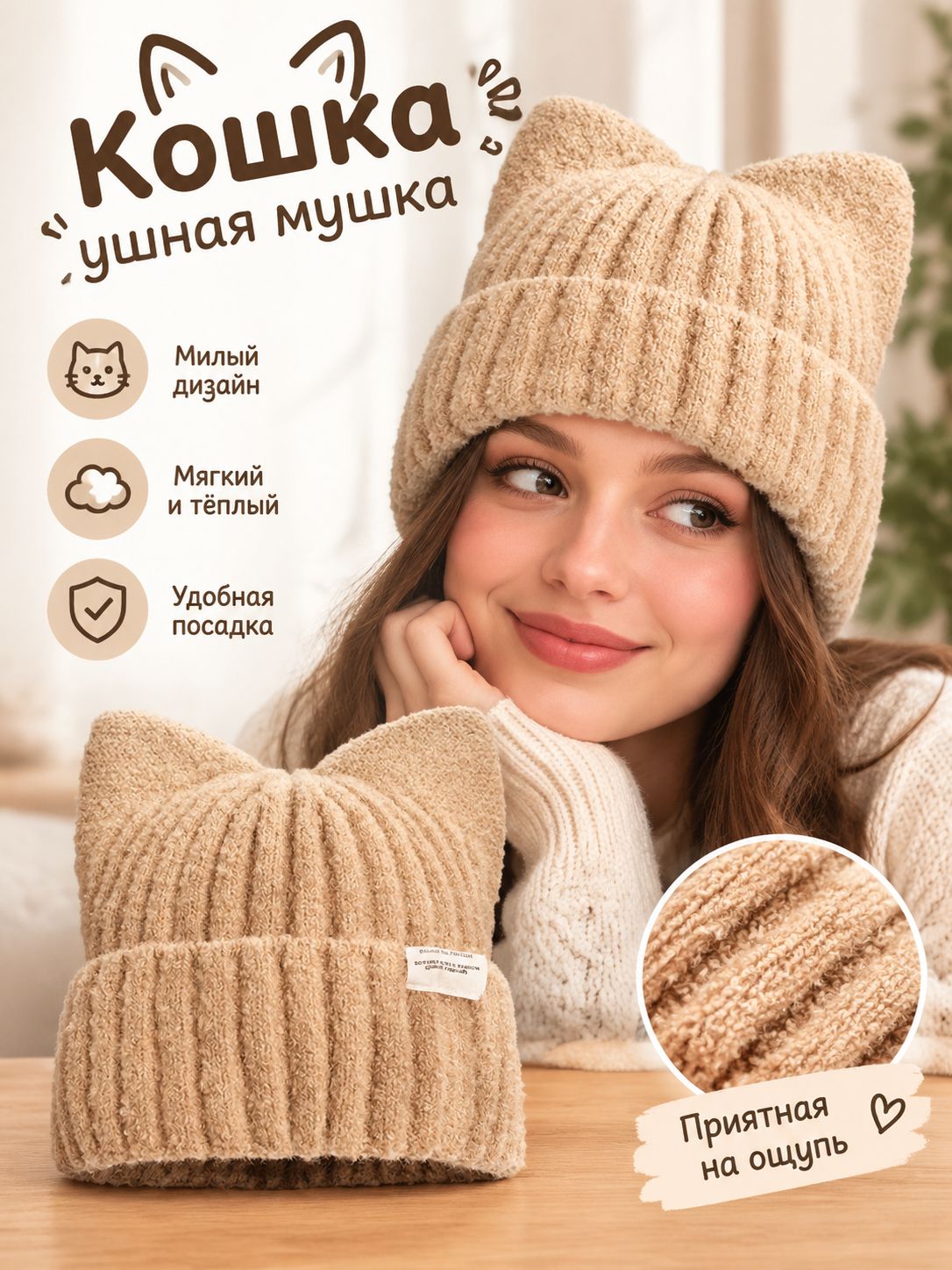 Шапка Базовая коллекция для женщин