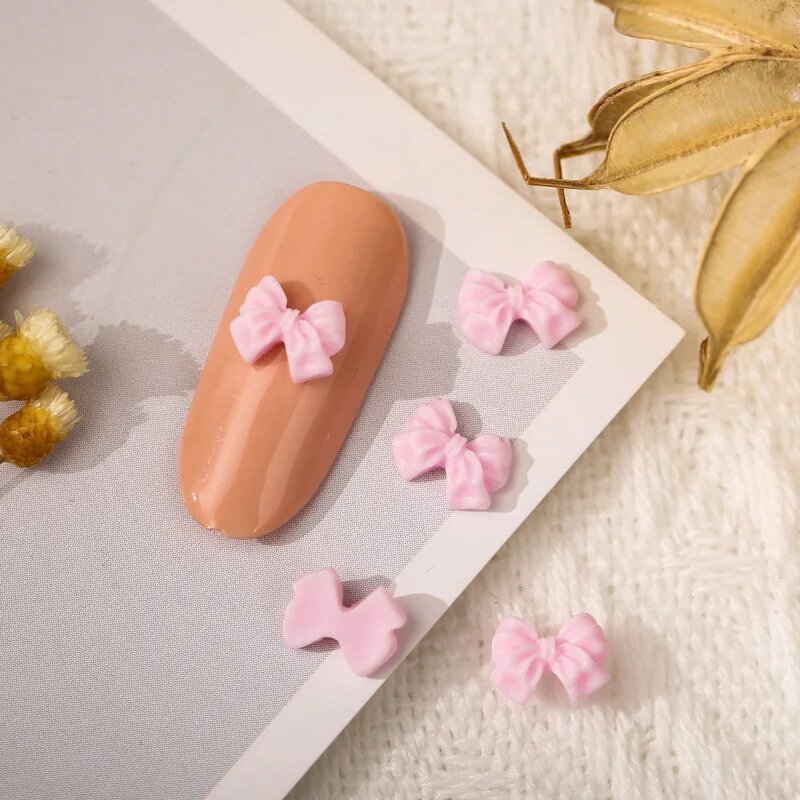 Мини 3D акриловые подвески для ногтей Taste-girl 50 шт. Розовый, Pink