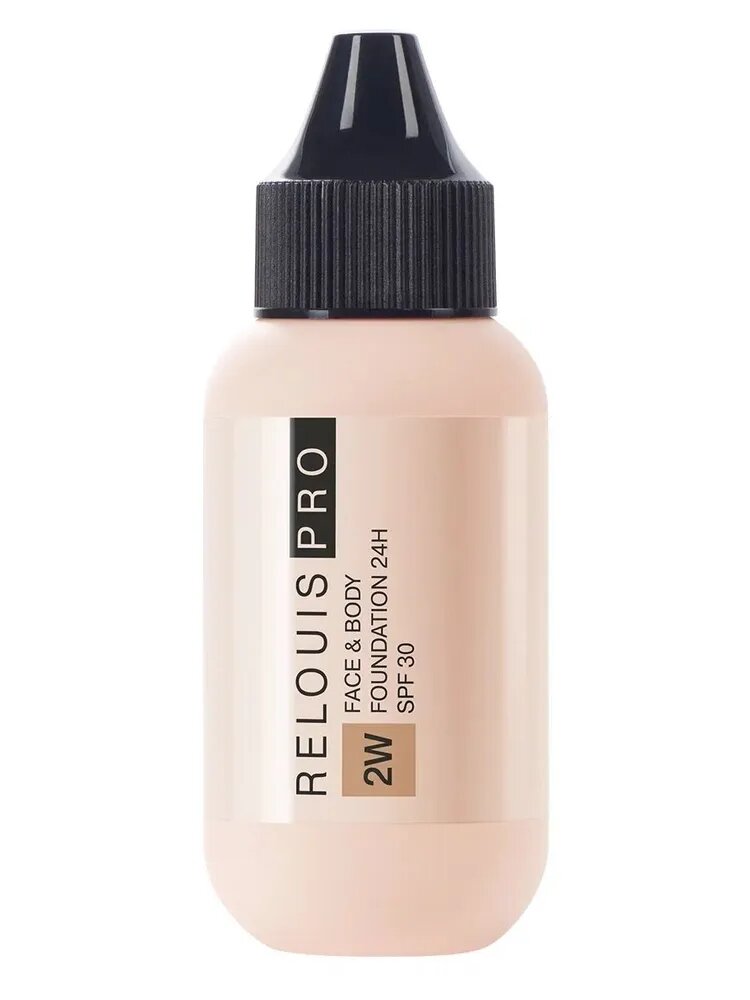 Тональный крем RELOUIS PRO Face&Body Foundation 24H SPF30 тон 2W средний оливковый