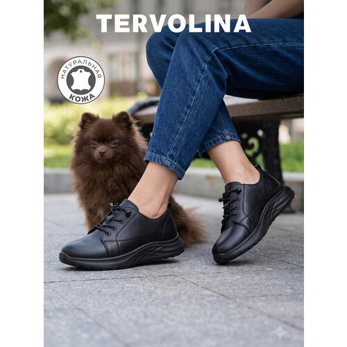 фото Полуботинки tervolina, размер 36, черный