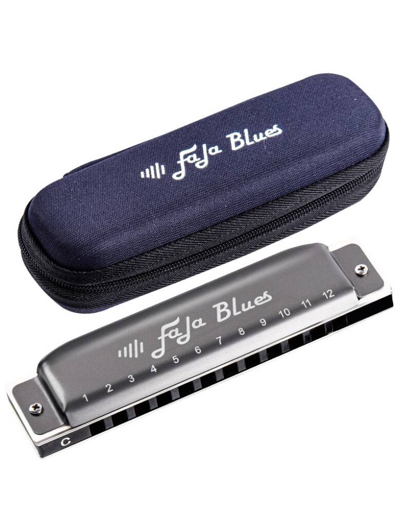 EASTTOP FALA BLUES C диатоническая губная гармошка, 12 отверстий, C, корпус ABS, цвет серый