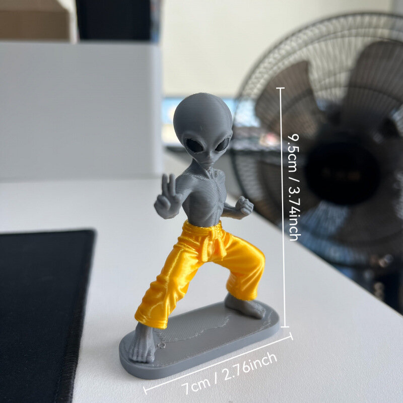 Новинка: разноцветная 3D-печатная скульптура инопланетянина в стиле ушу, декоративная фигурка, модель для книжной полки и рабочего стола, игрушка, изделие ручной работы.