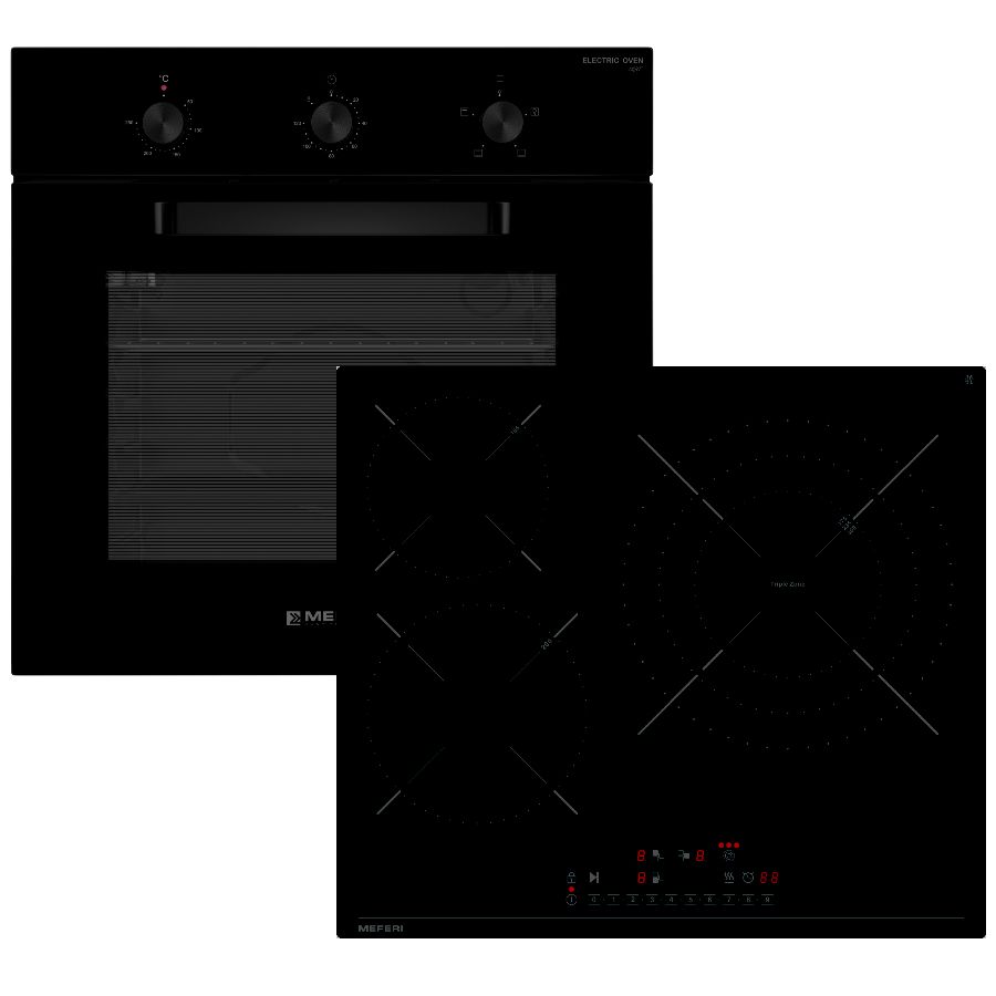 Комплект встраиваемой техники 60см черный MS60BK28