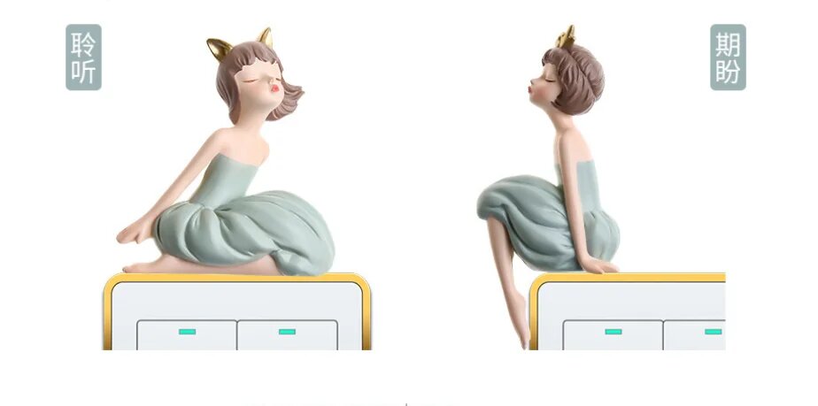 3D наклейки на выключатели с девочкой из резины A