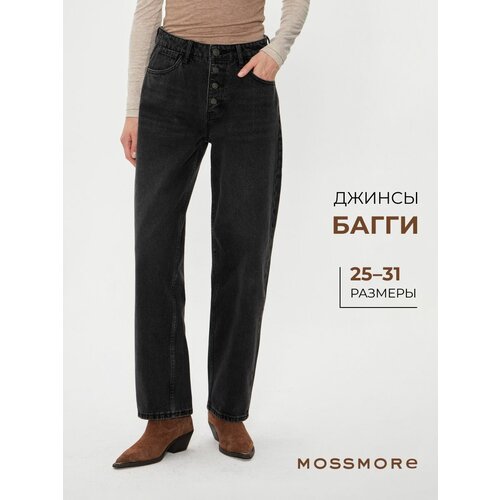 фото Джинсы широкие mossmore, размер 25, black