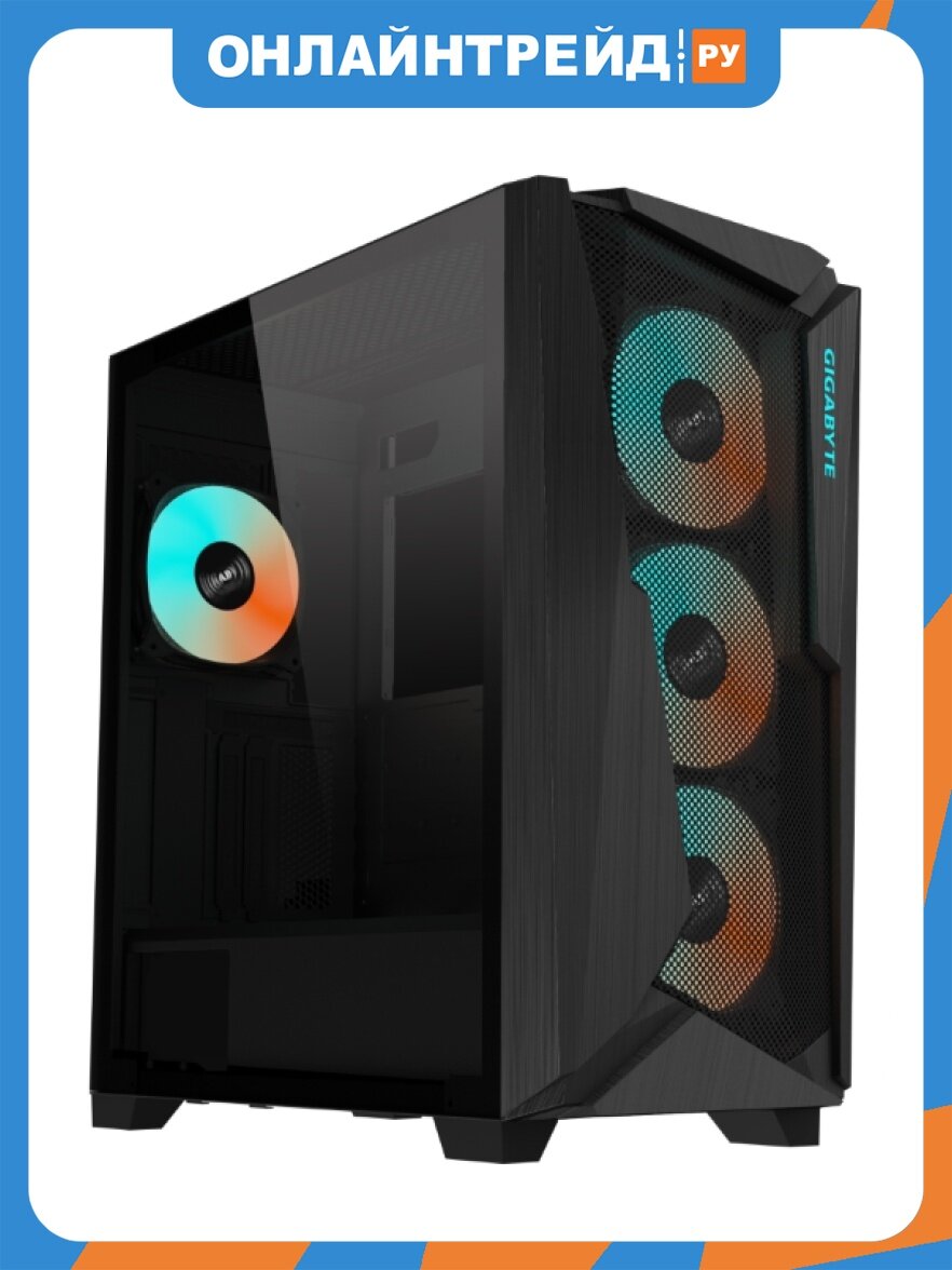 Корпус Gigabyte C301 GLASS, черный