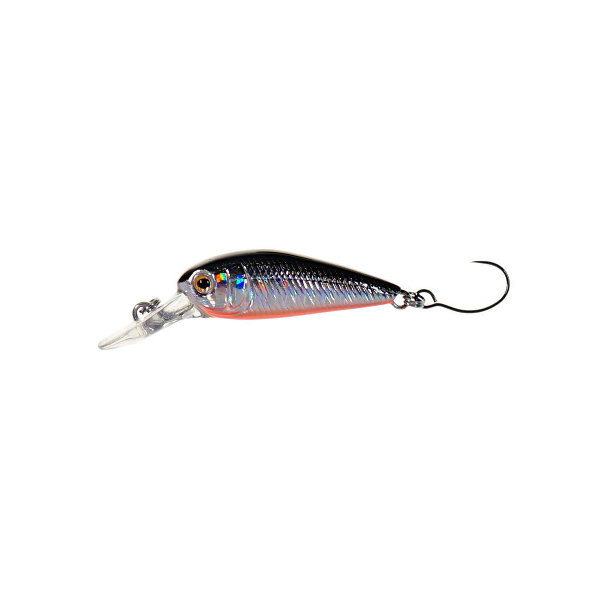 Воблер Strike Pro Deep UL Rider нейтральный 38мм 1,6гр до 0,5м цвет A70-713 (Black Silver OB) (EG-197SP#A70-713)