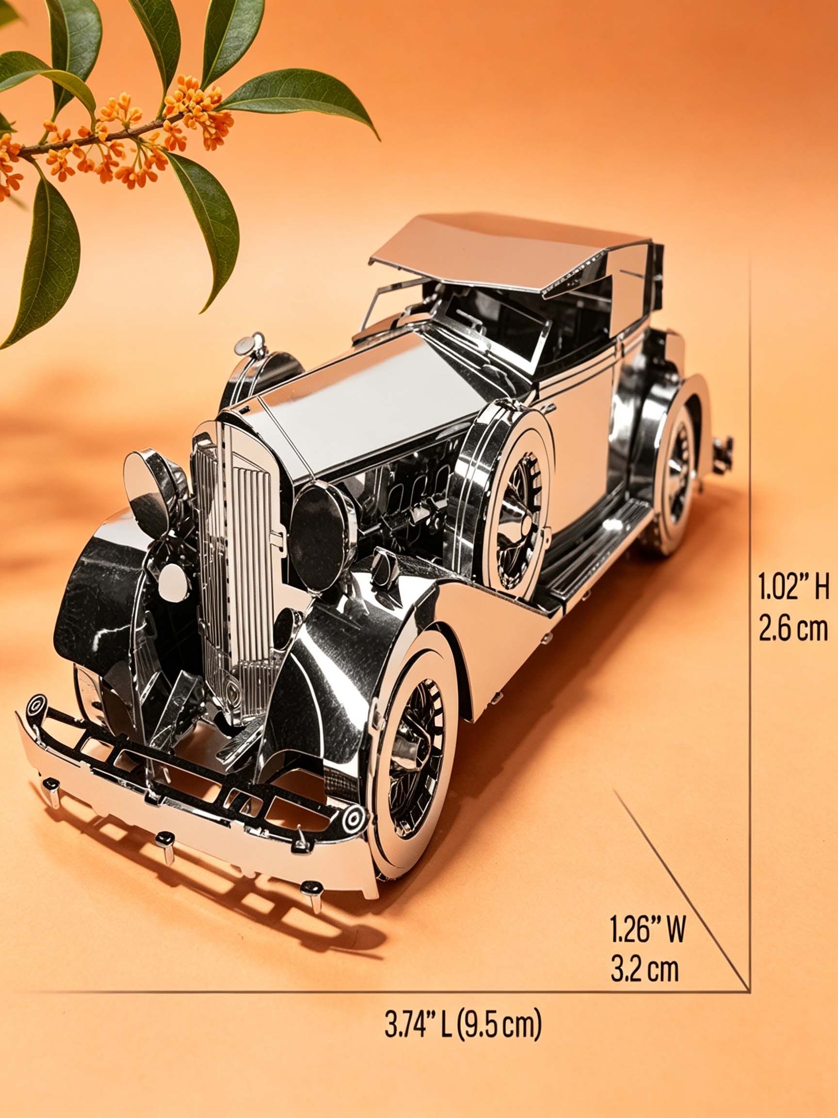 Автомобиль 1934 года выпуска+ 3D Металлическая модель DIY Игрушки