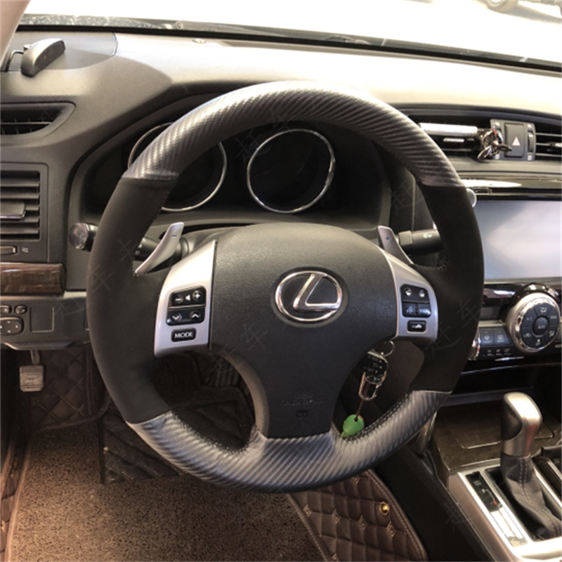 Lexus NX (Import) 2022-2026 Model Polnyy pokrytiye rulya iz sveyda s chernym matovym storonami i uglerodnym voloknom