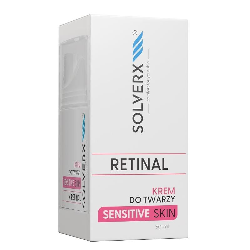 Крем для лица Solverx Sensitive Skin с ретиналем, 50 мл