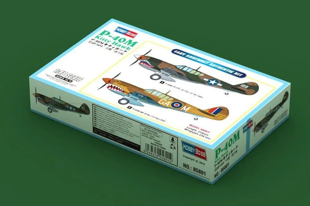 HOBBYBOSS 85801 P-40M Самолет Сборная модель 1/48
