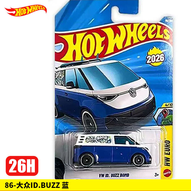 2026 Hot Wheels 26H Партия Сплавная Модель Машины Игрушка - 86-Volkswagen ID.BUZZ Синий
