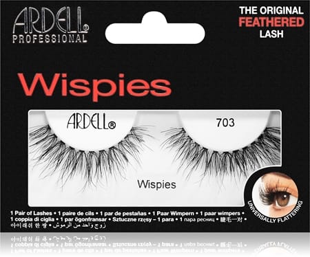 Ресницы накладные Ardell Professional Wispies 703, черный, 1 шт