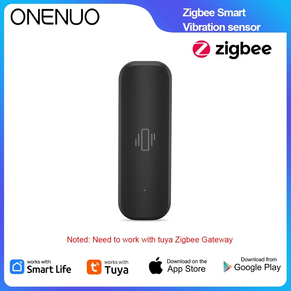 Датчик вибрации ONENUO 72WZ-B для умного дома Tuya Zigbee