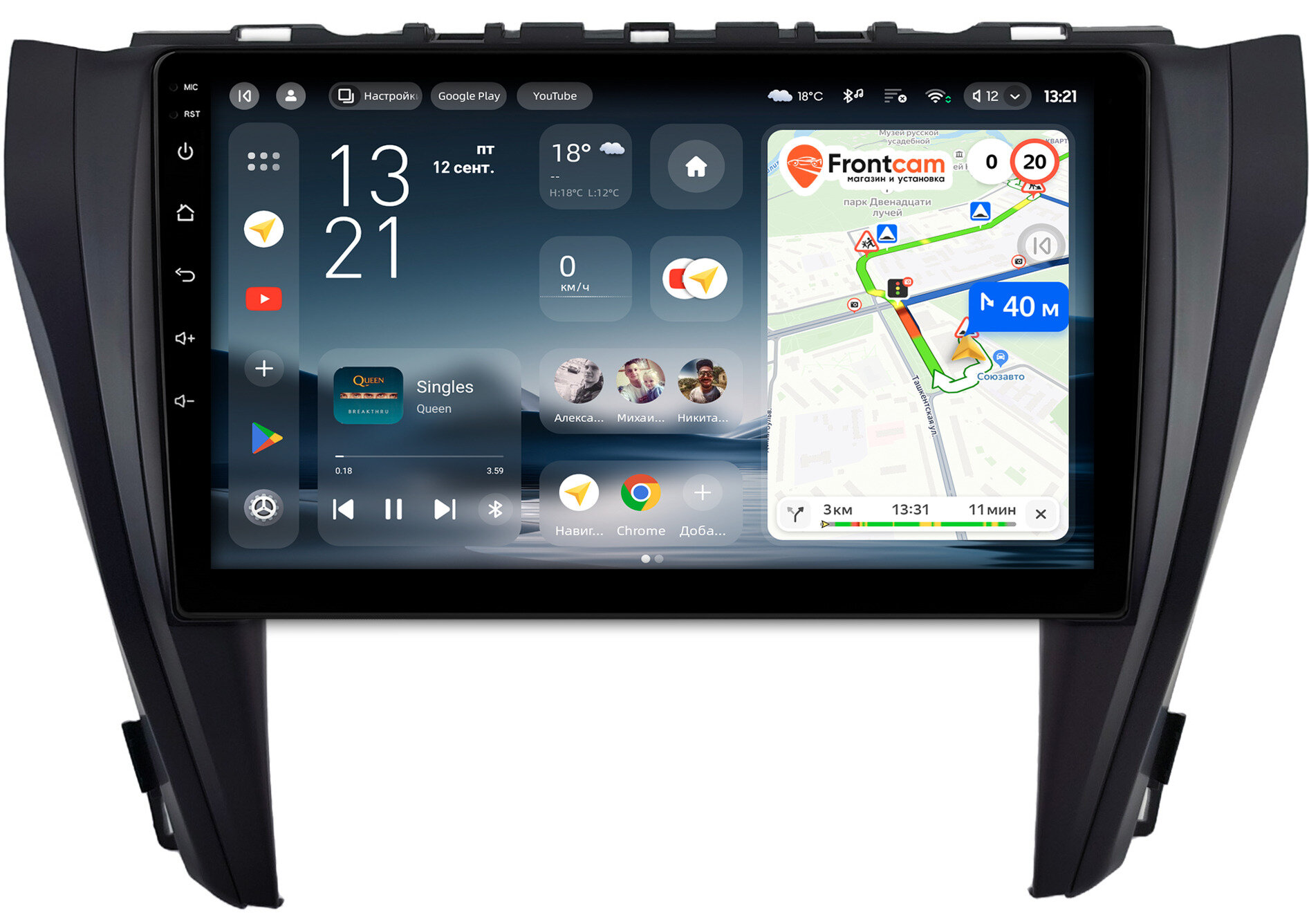 Штатная магнитола Toyota Camry XV55 2014-2018 (авто с камерой, JBL) Teyes CC4L 4/64 10" RM-10-1691 Android 14 (4G-SIM, IPS, AI)