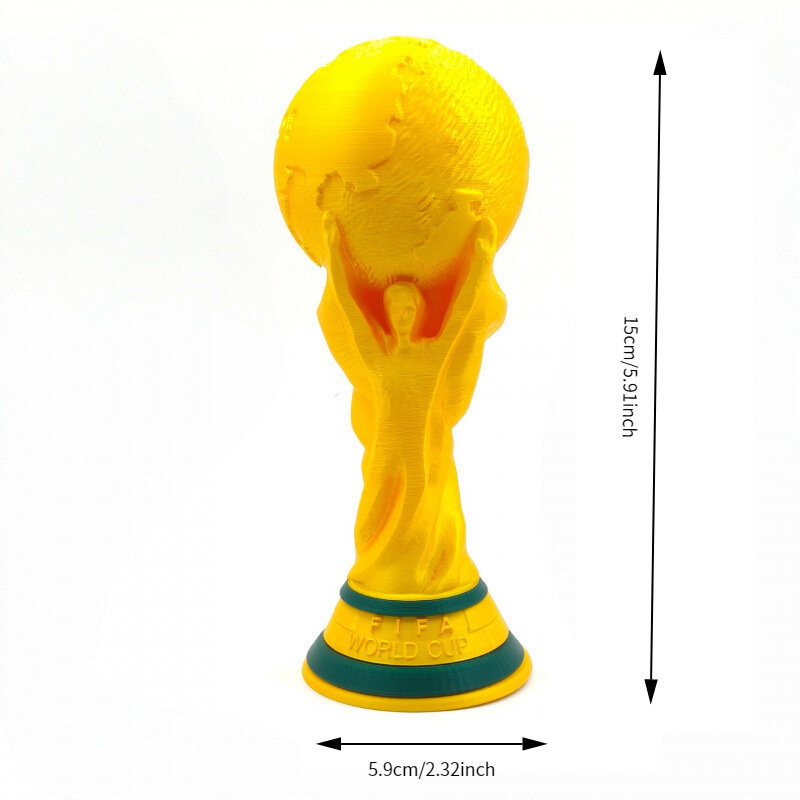 Трансграничный 3D-печатный декоративный сувенир-кубок чемпионата мира по футболу 2026 (США, Канада, Мексика), памятное изделие для фанатов.