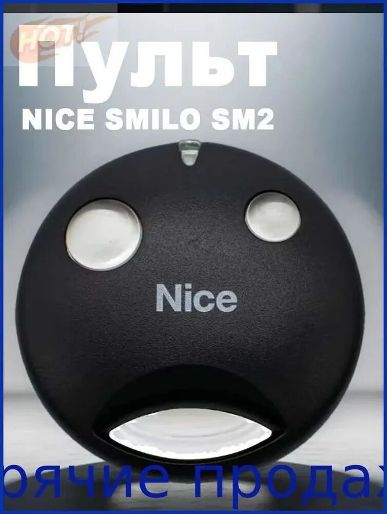Пульт для автоматики ворот и шлагбаумов Nice Smilo SM2/ брелок Найс / Умный дом (1шт)