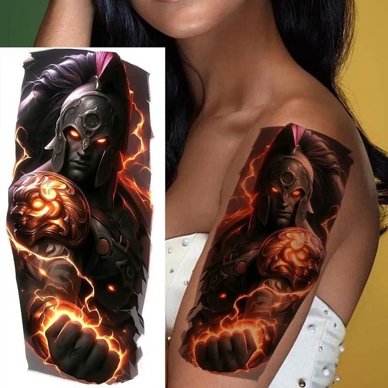 Tattoo'шки Временные тату без пленки (темнеют через 24 часа) 19.8*9.6см, долговременная