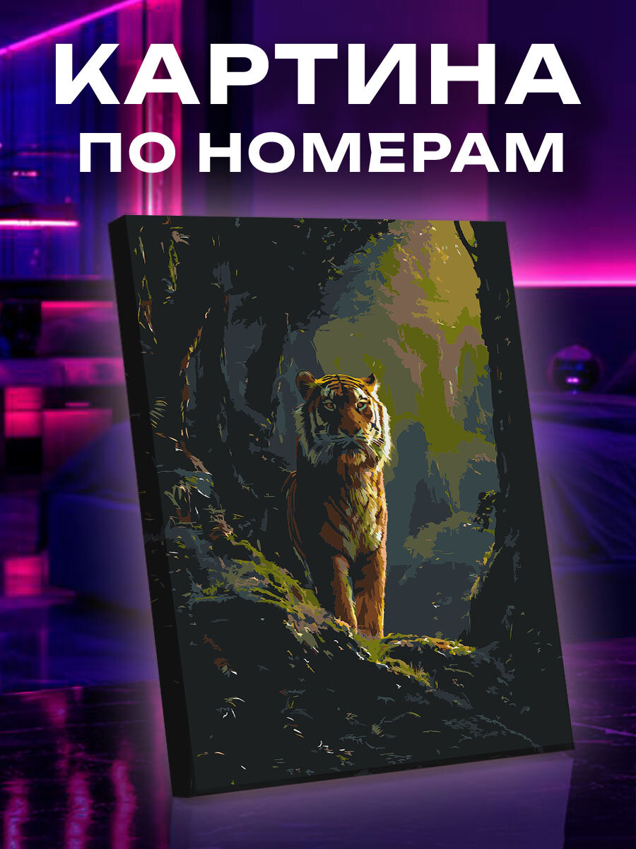 Картина по номерам Тигр