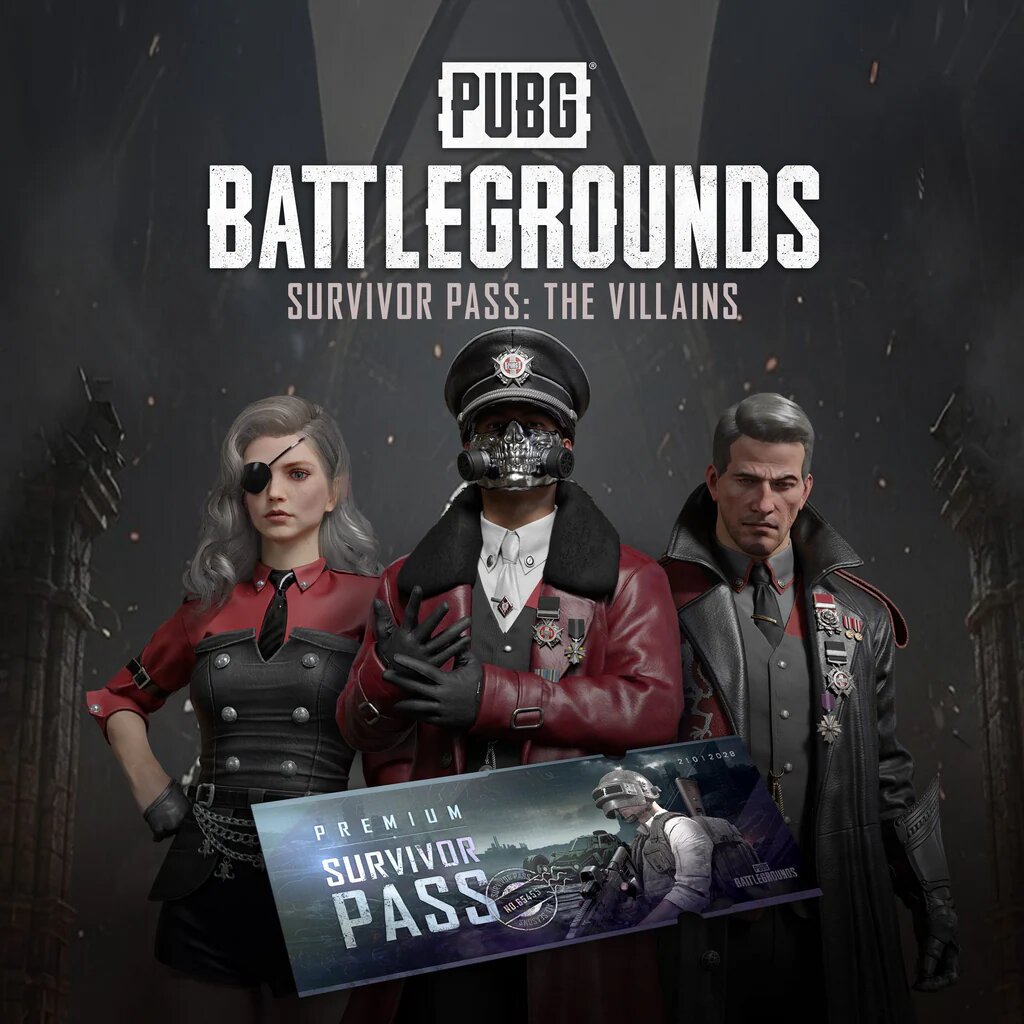 Дополнение PUBG - SURVIVOR PASS: THE VILLAINS, цифровое издание PlayStation 5, регион Индонезия / код пополнения баланса