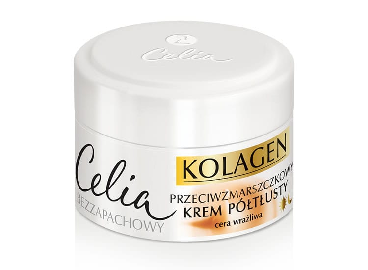 Крем для ухода за кожей Celia Kolagen противоморщинный полужирный с козьим молоком, 50 мл